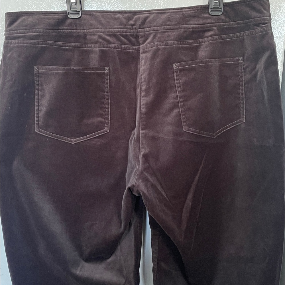 Eileen Fisher Women’s XL Plus Versatile‎ Deep Brown Purple Pant - Picture 11 of 14